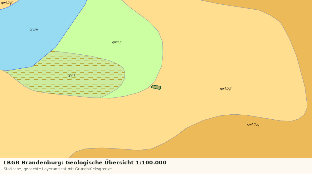 Statische Kartenansicht: LBGR Brandenburg: Geologische Übersicht 1:100.000
