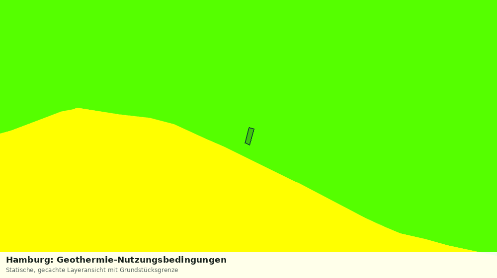 Statische Kartenansicht: Hamburg: Geothermie-Nutzungsbedingungen