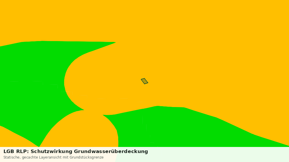 Statische Kartenansicht: LGB RLP: Schutzwirkung Grundwasserüberdeckung