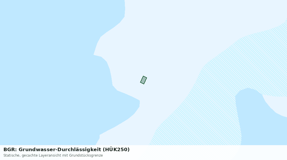 Statische Kartenansicht: BGR: Grundwasser-Durchlässigkeit (HÜK250)