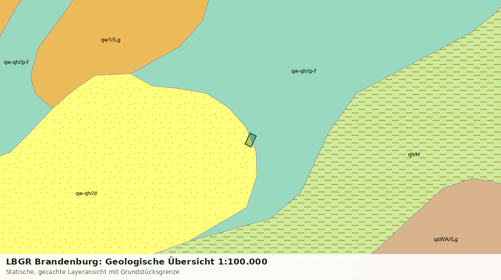 Statische Kartenansicht: LBGR Brandenburg: Geologische Übersicht 1:100.000