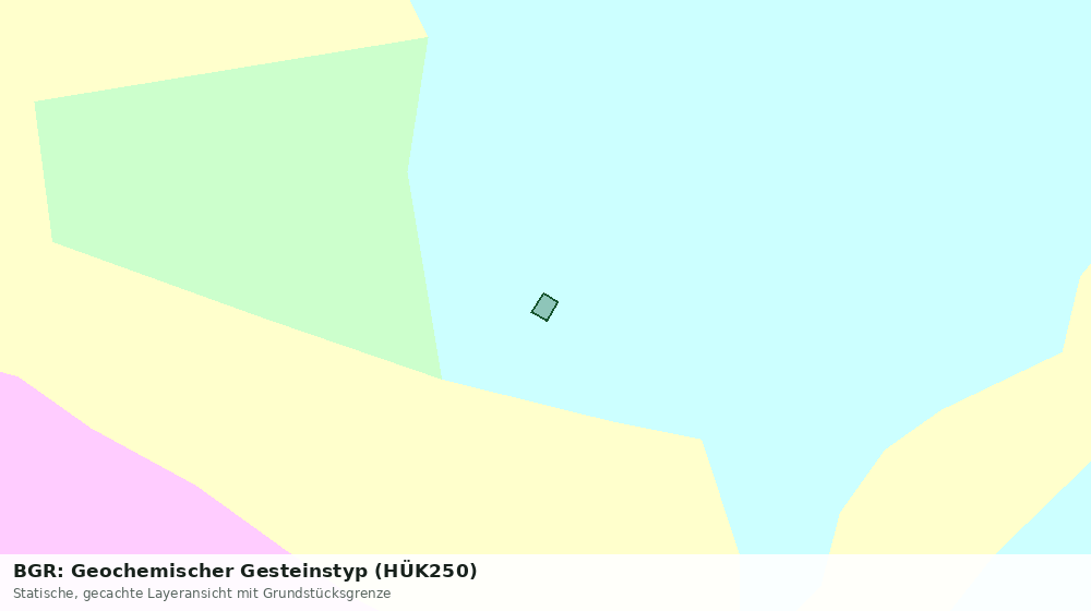 Statische Kartenansicht: BGR: Geochemischer Gesteinstyp (HÜK250)