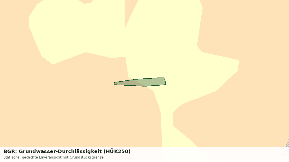 Statische Kartenansicht: BGR: Grundwasser-Durchlässigkeit (HÜK250)