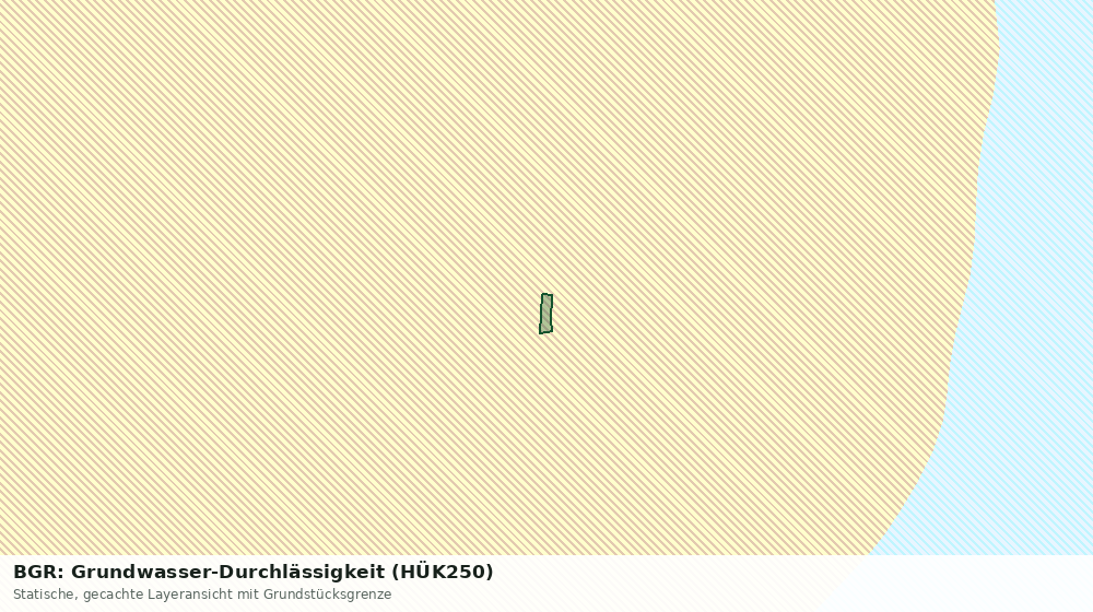 Statische Kartenansicht: BGR: Grundwasser-Durchlässigkeit (HÜK250)
