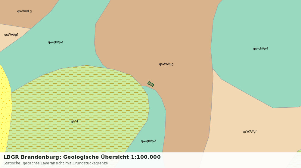 Statische Kartenansicht: LBGR Brandenburg: Geologische Übersicht 1:100.000