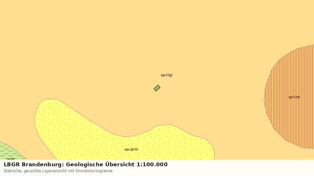 Statische Kartenansicht: LBGR Brandenburg: Geologische Übersicht 1:100.000