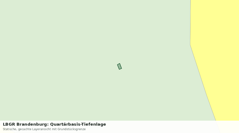 Statische Kartenansicht: LBGR Brandenburg: Quartärbasis-Tiefenlage