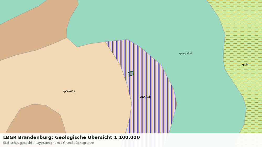 Statische Kartenansicht: LBGR Brandenburg: Geologische Übersicht 1:100.000