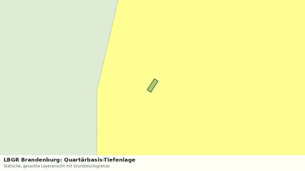 Statische Kartenansicht: LBGR Brandenburg: Quartärbasis-Tiefenlage