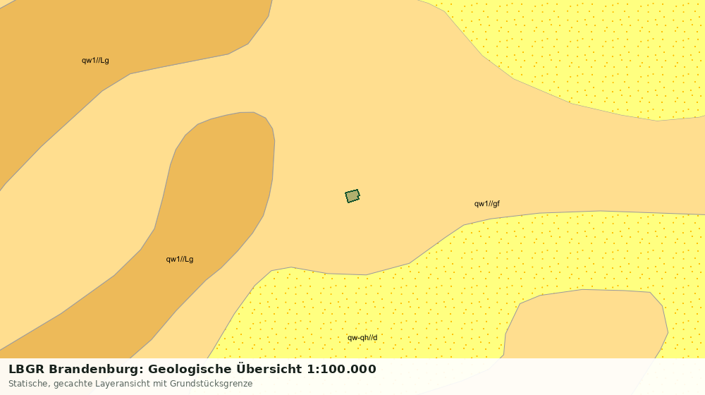 Statische Kartenansicht: LBGR Brandenburg: Geologische Übersicht 1:100.000