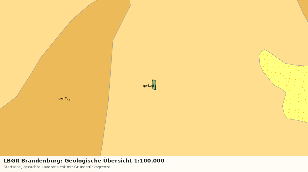 Statische Kartenansicht: LBGR Brandenburg: Geologische Übersicht 1:100.000