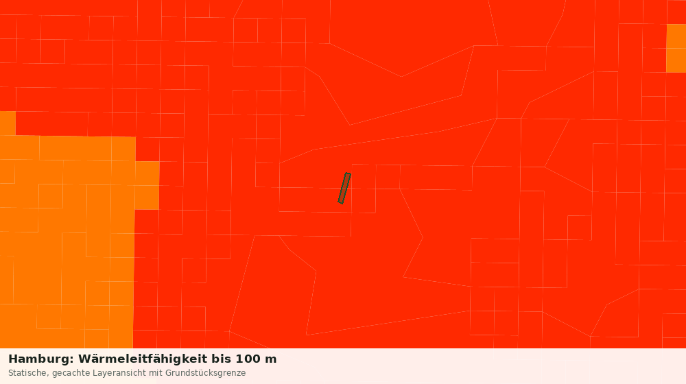 Statische Kartenansicht: Hamburg: Wärmeleitfähigkeit bis 100 m