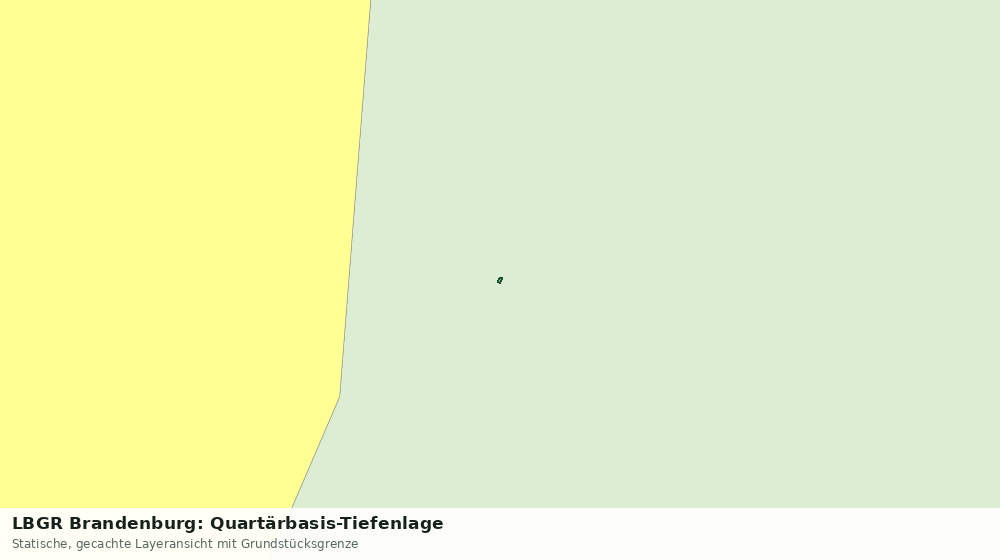 Statische Kartenansicht: LBGR Brandenburg: Quartärbasis-Tiefenlage