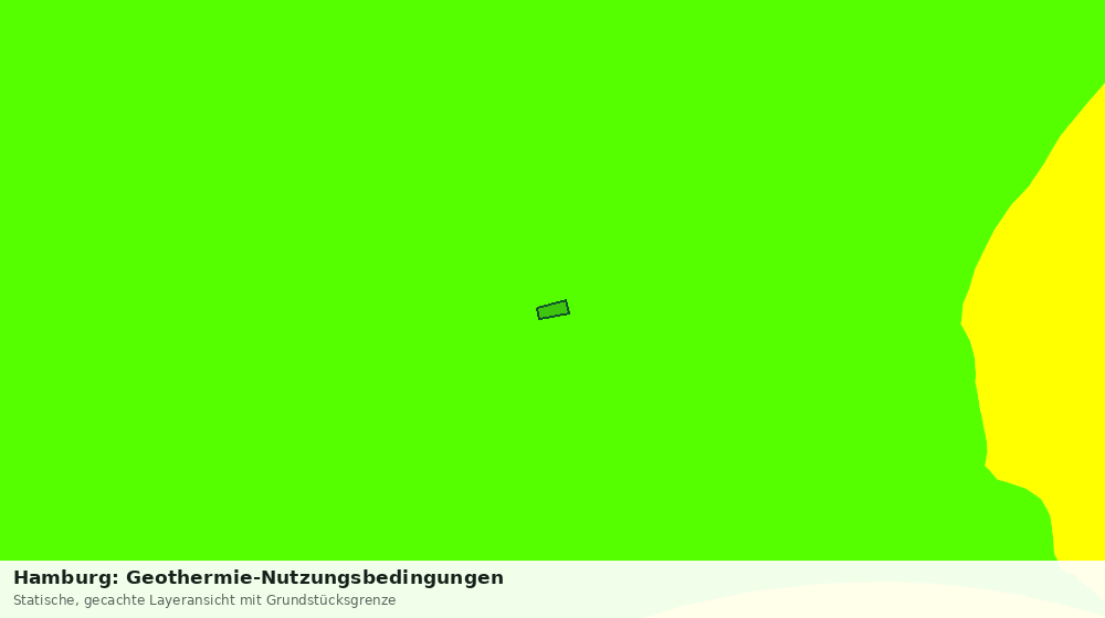 Statische Kartenansicht: Hamburg: Geothermie-Nutzungsbedingungen