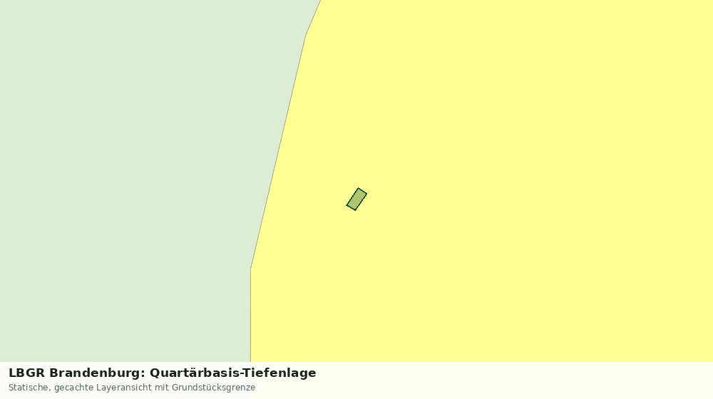 Statische Kartenansicht: LBGR Brandenburg: Quartärbasis-Tiefenlage