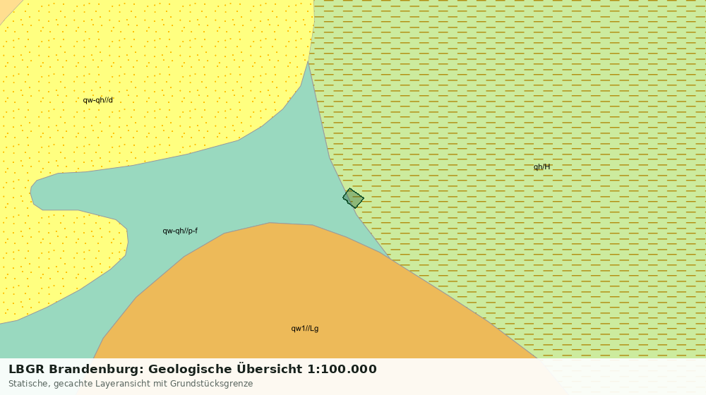 Statische Kartenansicht: LBGR Brandenburg: Geologische Übersicht 1:100.000