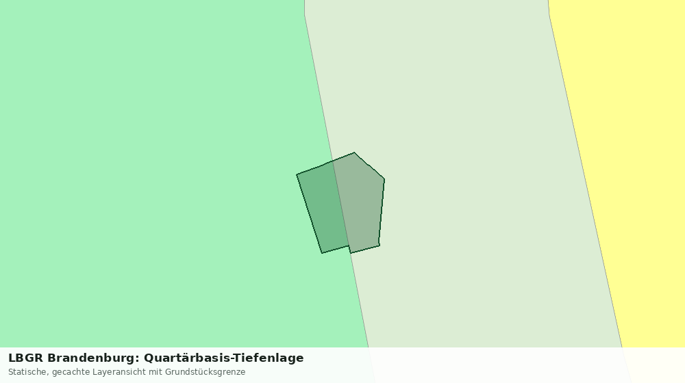 Statische Kartenansicht: LBGR Brandenburg: Quartärbasis-Tiefenlage