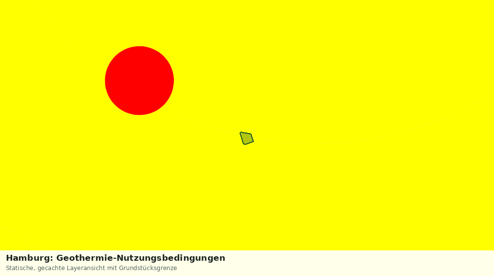 Statische Kartenansicht: Hamburg: Geothermie-Nutzungsbedingungen