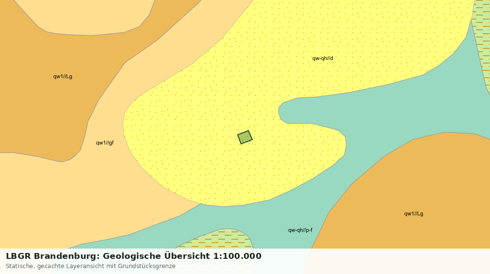 Statische Kartenansicht: LBGR Brandenburg: Geologische Übersicht 1:100.000