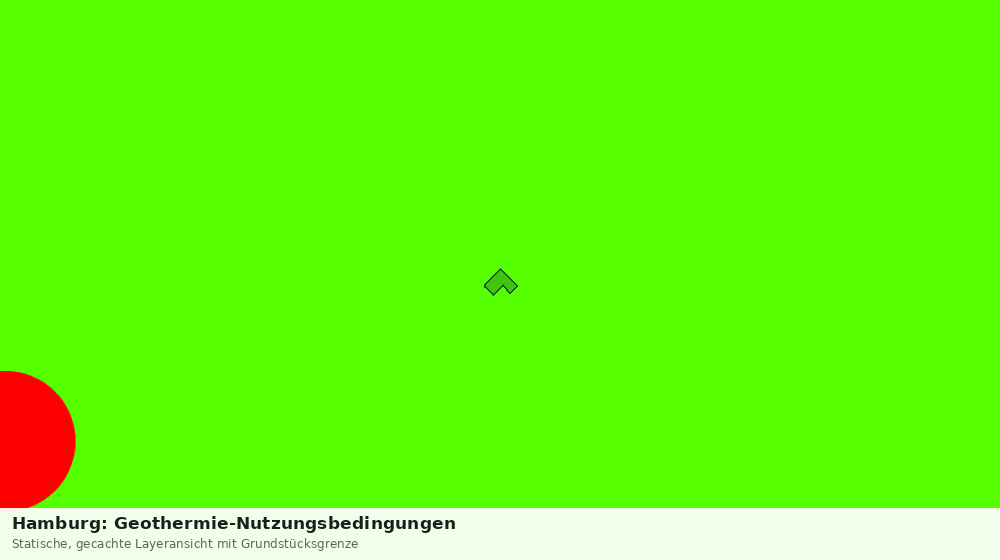 Statische Kartenansicht: Hamburg: Geothermie-Nutzungsbedingungen