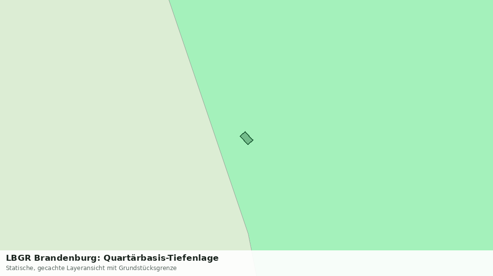 Statische Kartenansicht: LBGR Brandenburg: Quartärbasis-Tiefenlage
