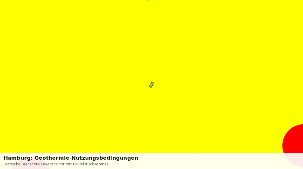 Statische Kartenansicht: Hamburg: Geothermie-Nutzungsbedingungen