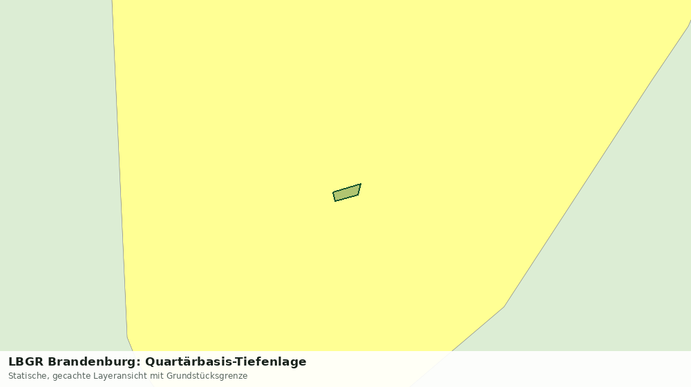 Statische Kartenansicht: LBGR Brandenburg: Quartärbasis-Tiefenlage