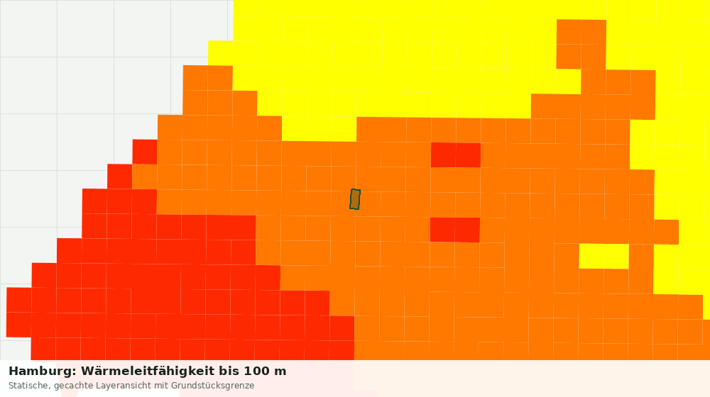 Statische Kartenansicht: Hamburg: Wärmeleitfähigkeit bis 100 m