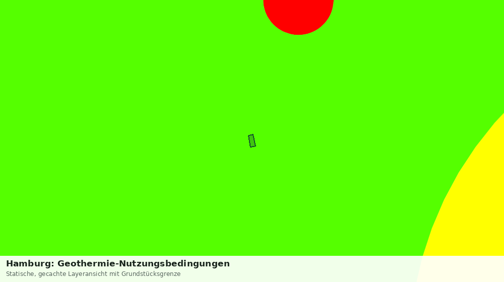 Statische Kartenansicht: Hamburg: Geothermie-Nutzungsbedingungen