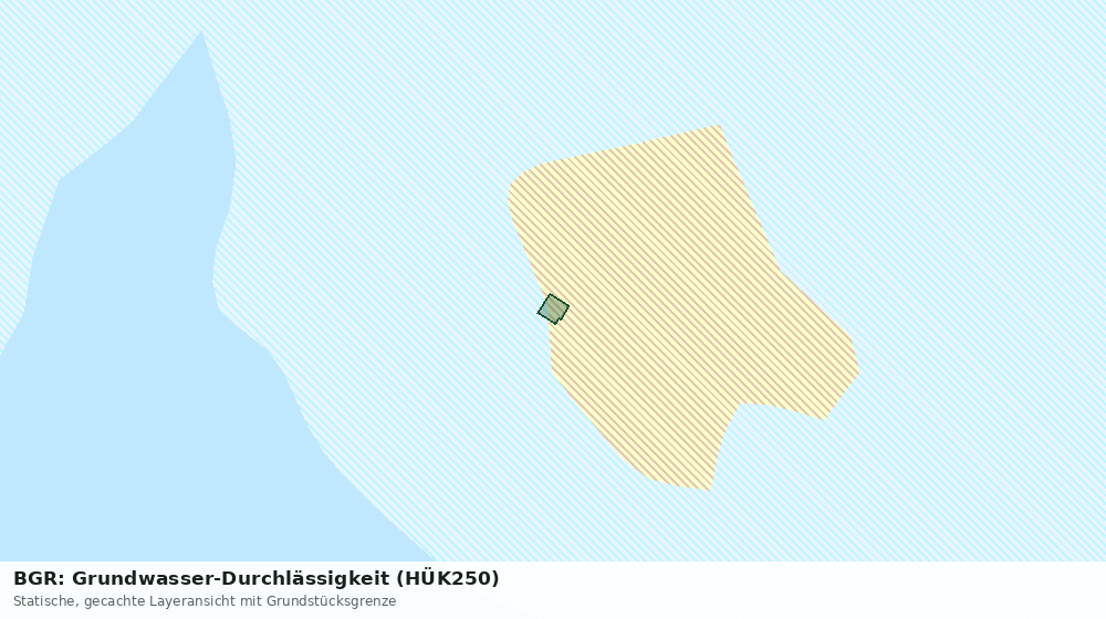 Statische Kartenansicht: BGR: Grundwasser-Durchlässigkeit (HÜK250)