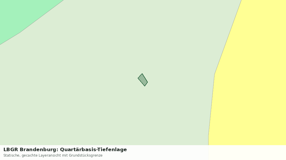 Statische Kartenansicht: LBGR Brandenburg: Quartärbasis-Tiefenlage