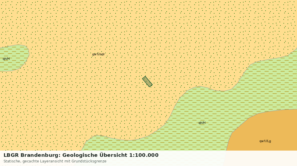 Statische Kartenansicht: LBGR Brandenburg: Geologische Übersicht 1:100.000
