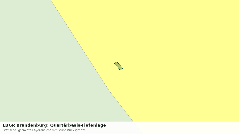 Statische Kartenansicht: LBGR Brandenburg: Quartärbasis-Tiefenlage
