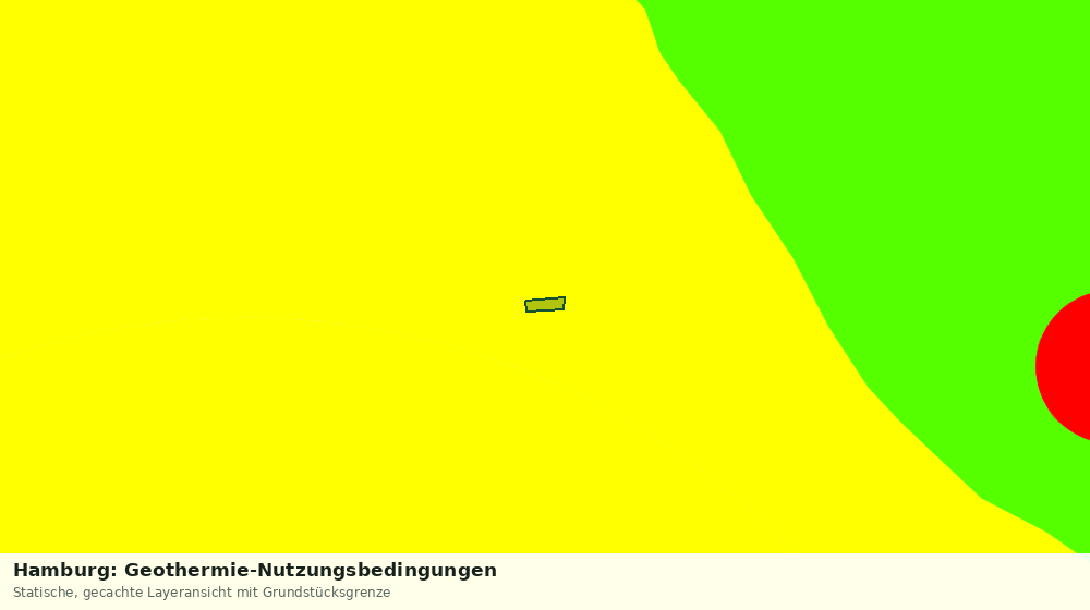Statische Kartenansicht: Hamburg: Geothermie-Nutzungsbedingungen