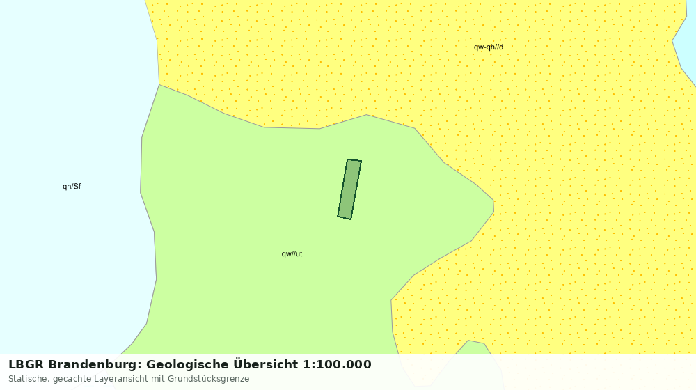 Statische Kartenansicht: LBGR Brandenburg: Geologische Übersicht 1:100.000