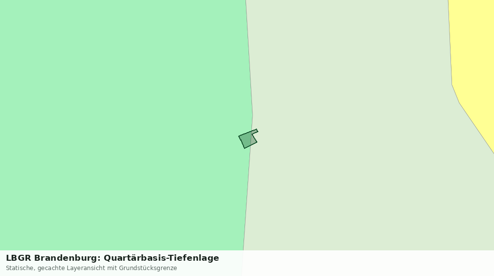 Statische Kartenansicht: LBGR Brandenburg: Quartärbasis-Tiefenlage