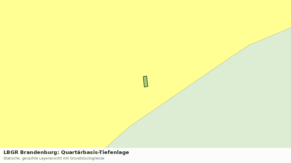 Statische Kartenansicht: LBGR Brandenburg: Quartärbasis-Tiefenlage