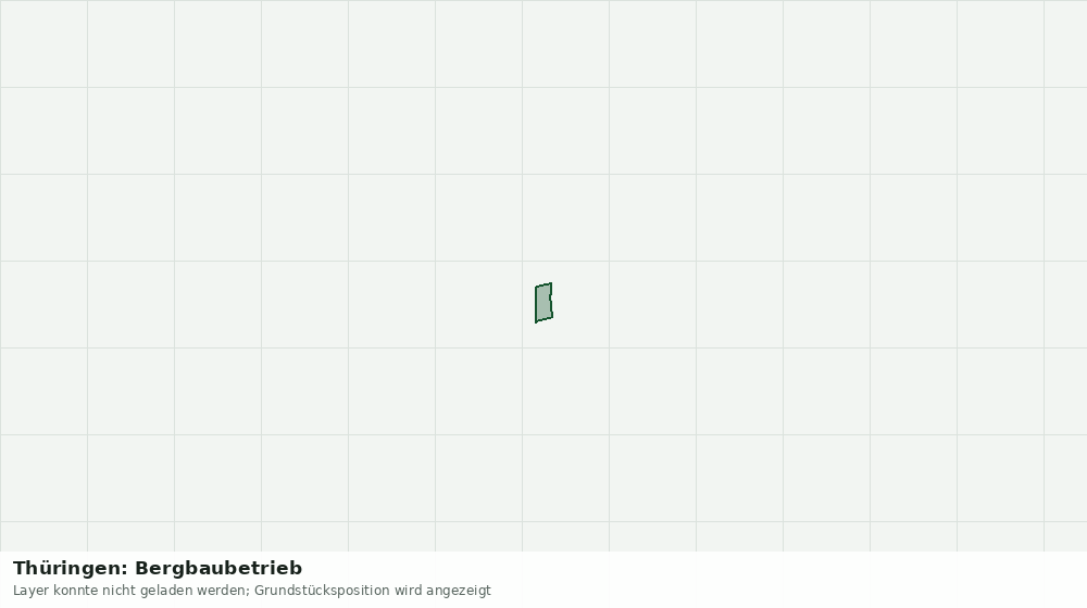 Statische Kartenansicht: Thüringen: Bergbaubetrieb