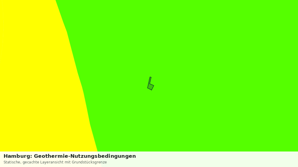 Statische Kartenansicht: Hamburg: Geothermie-Nutzungsbedingungen