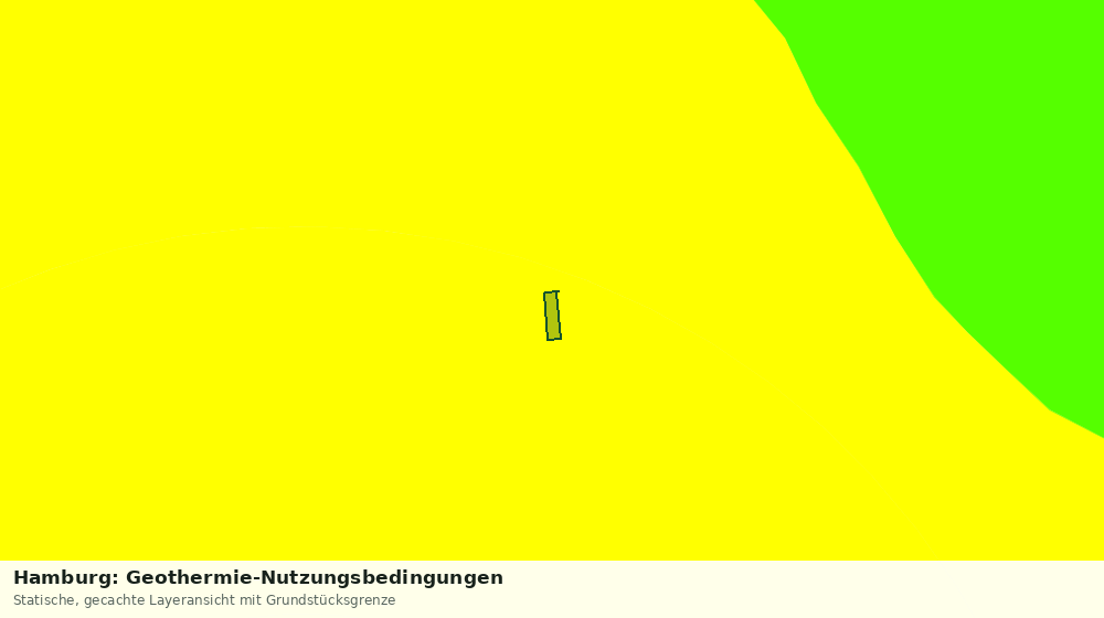 Statische Kartenansicht: Hamburg: Geothermie-Nutzungsbedingungen