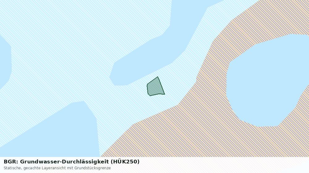 Statische Kartenansicht: BGR: Grundwasser-Durchlässigkeit (HÜK250)