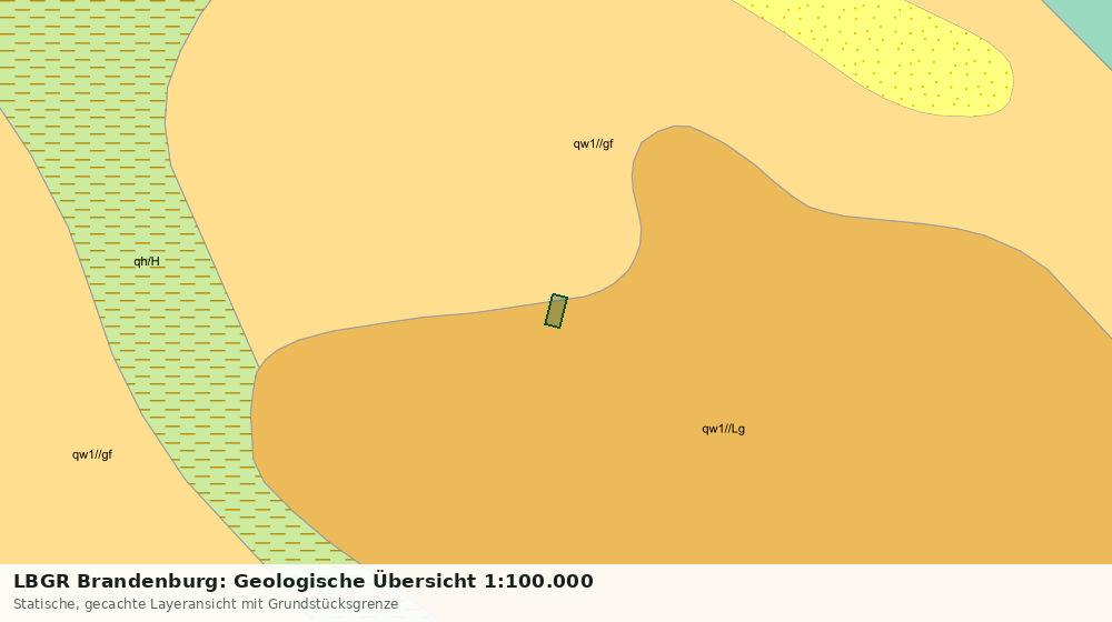 Statische Kartenansicht: LBGR Brandenburg: Geologische Übersicht 1:100.000