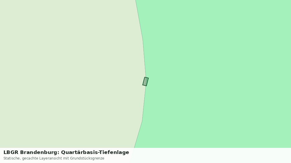 Statische Kartenansicht: LBGR Brandenburg: Quartärbasis-Tiefenlage