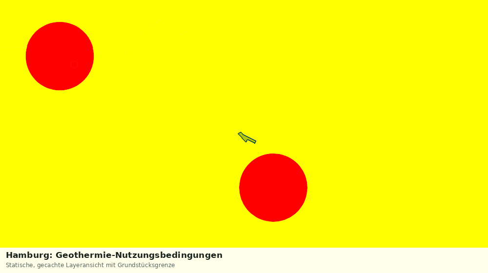 Statische Kartenansicht: Hamburg: Geothermie-Nutzungsbedingungen