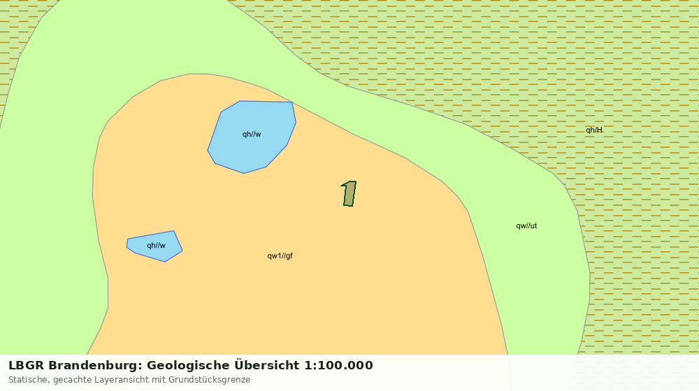 Statische Kartenansicht: LBGR Brandenburg: Geologische Übersicht 1:100.000