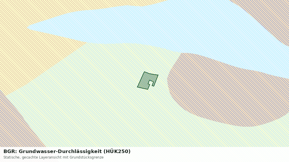 Statische Kartenansicht: BGR: Grundwasser-Durchlässigkeit (HÜK250)