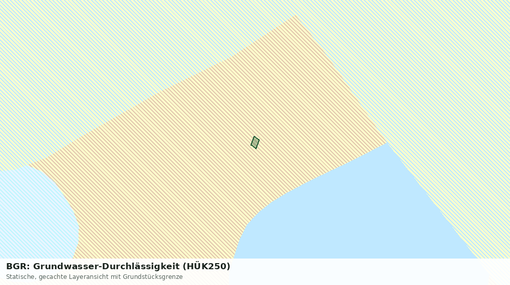 Statische Kartenansicht: BGR: Grundwasser-Durchlässigkeit (HÜK250)