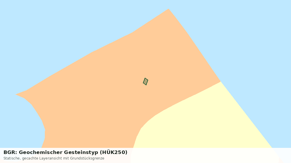 Statische Kartenansicht: BGR: Geochemischer Gesteinstyp (HÜK250)
