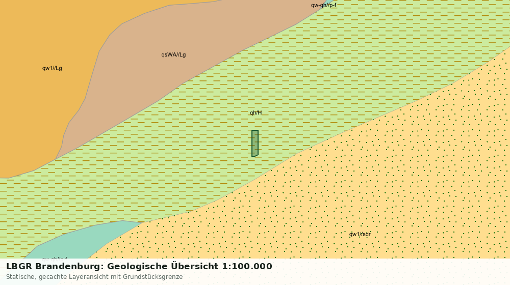 Statische Kartenansicht: LBGR Brandenburg: Geologische Übersicht 1:100.000
