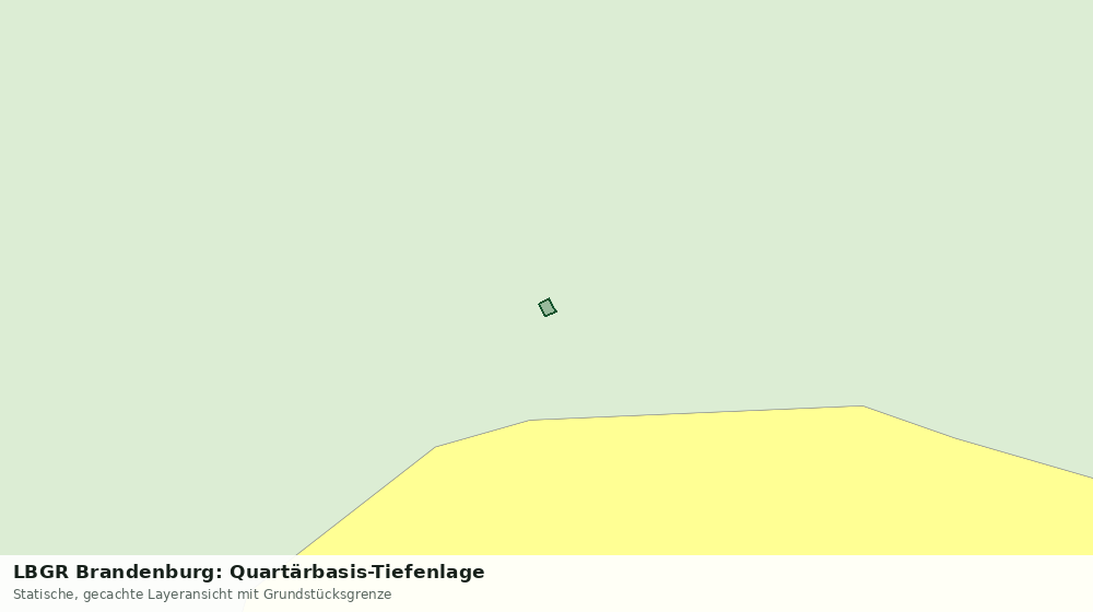 Statische Kartenansicht: LBGR Brandenburg: Quartärbasis-Tiefenlage